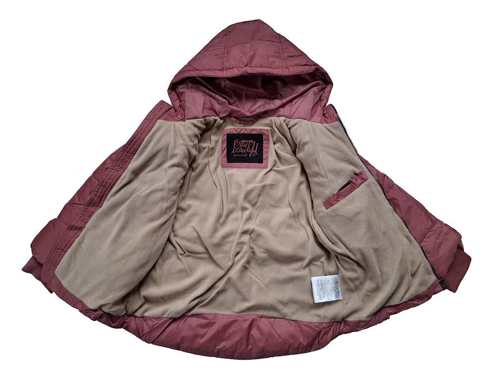Outburst Winterjacke Outburst Mädchen Steppjacke Winterjacke cherry (1-St., kein Set) – Bild 4 von 4