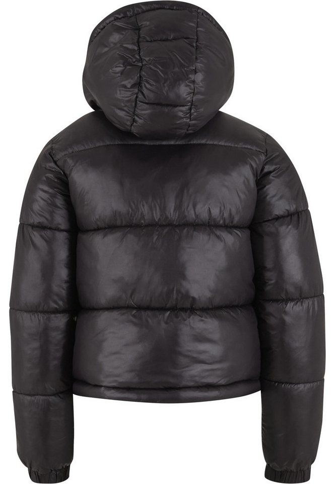 URBAN CLASSICS Winterjacke Urban Classics Boys Shiny Puffer Jacket With Hood (1-St) – Bild 2 von 3