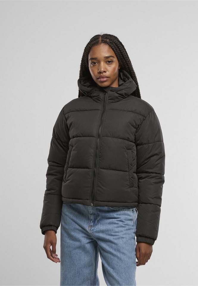 URBAN CLASSICS Winterjacke Urban Classics Ladies Peached Puffer Jacket With Hood (1-St) – Bild 3 von 5
