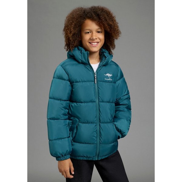 KangaROOS Winterjacke warme Outdoor Steppjacke mit KangaROOS Print Winterwarme Jacke mit reflektierendem Logo-Print