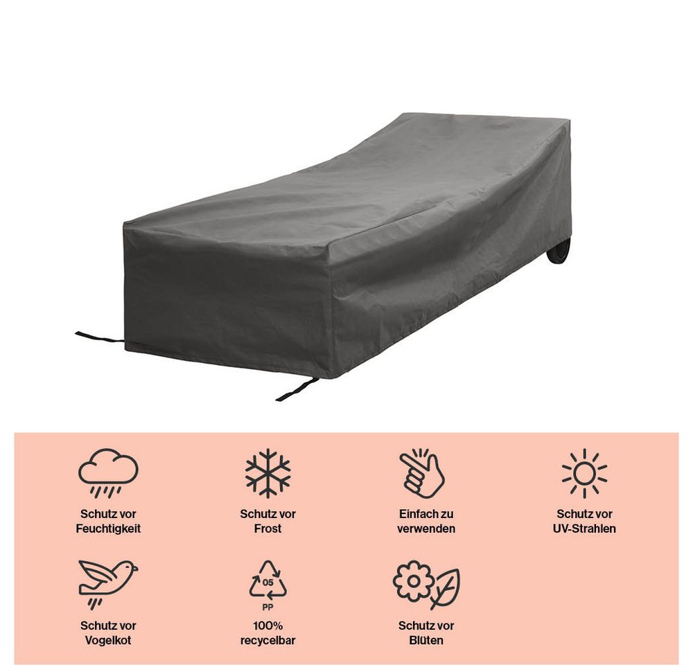 winza outdoor covers Gartenmöbel-Schutzhülle, geeignet für Liegestühle, 200x75x40 cm – Bild 3 von 5