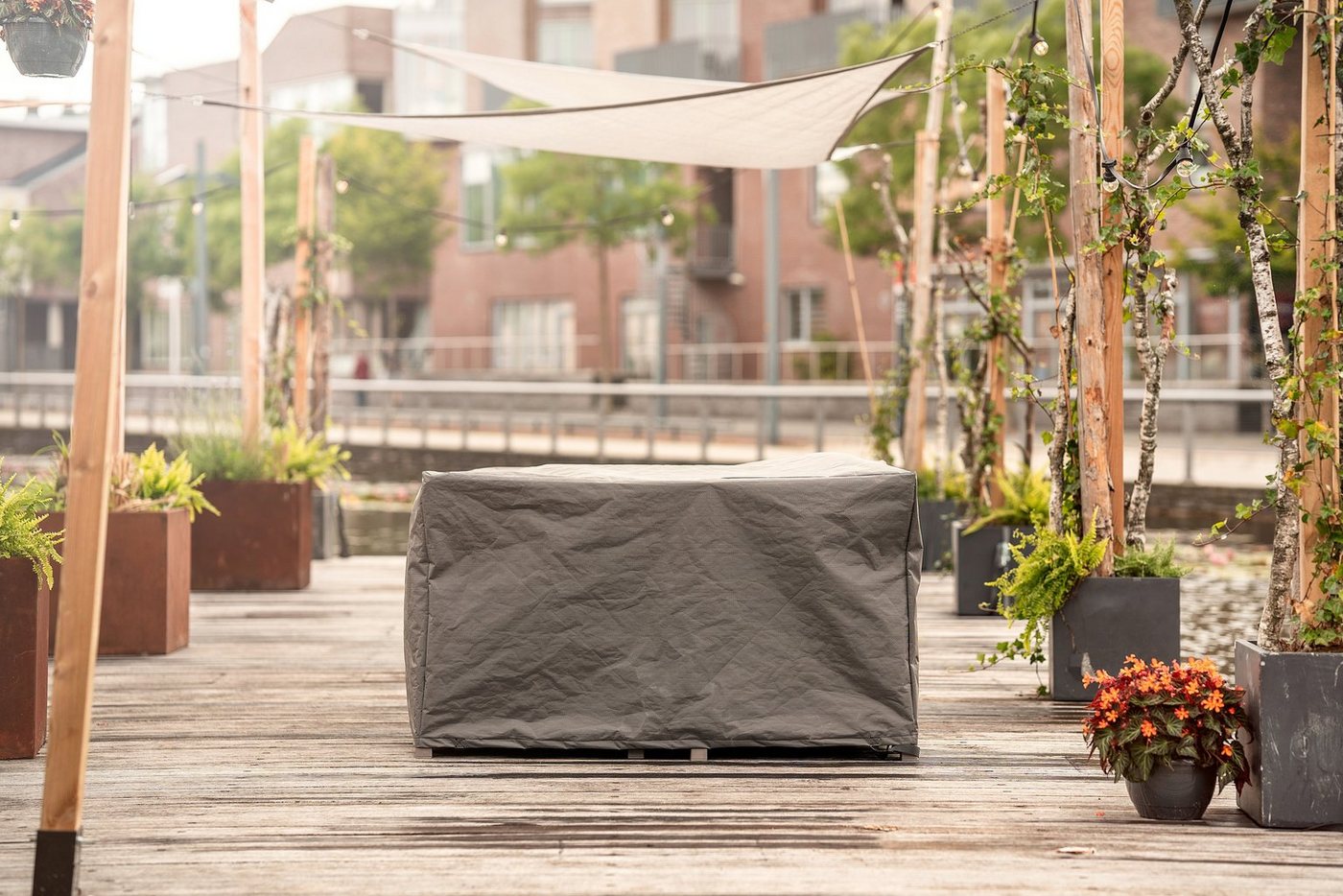 winza outdoor covers Gartenmöbel-Schutzhülle, geeignet für ein kleines Loungeset, Maße 140x140x70 cm – Bild 5 von 5