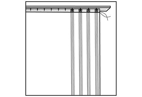 Wirth Gardine Elena (1 St), Faltenband, halbtransparent, Sablé, Store veredelt mit echter Plauener Spitze Stickerei, gerade – Bild 5 von 5
