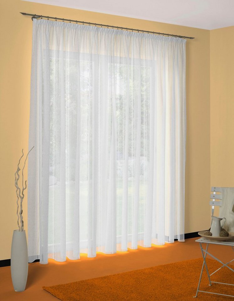 Wirth Gardine Gerty (1 St), Faltenband, halbtransparent, Sablé, Store – Bild 2 von 5