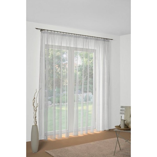 Wirth Vorhang (1 St), Faltenband, halbtransparent, Store