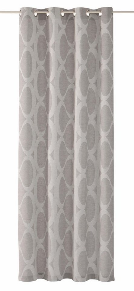 Wirth Vorhang Lahstedt (1 St), Ösen, blickdicht, Jacquard – Bild 2 von 5
