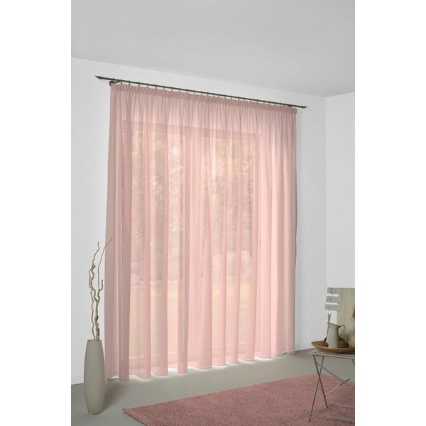 Wirth Vorhang Sunday, nach Maß, 1 Stück, Kräuselband, halbtransparent (1 St), Kräuselband, halbtransparent, Jacquard, nach Maß