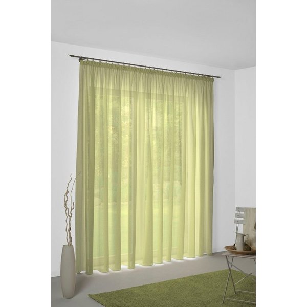 Wirth Vorhang Sunday, nach Maß, 1 Stück, Kräuselband, halbtransparent (1 St), Kräuselband, halbtransparent, Jacquard, nach Maß