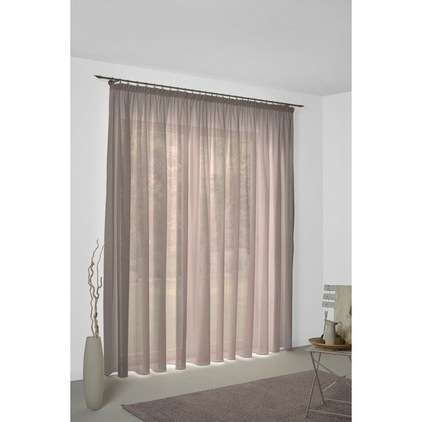 Wirth Vorhang Sunday, nach Maß, 1 Stück, Kräuselband, halbtransparent (1 St), Kräuselband, halbtransparent, Jacquard, nach Maß