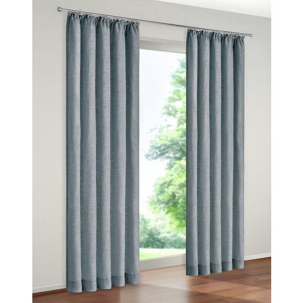 Wirth Vorhang Trondheim 234 g/m² (1 St), Kräuselband, blickdicht, Chenille