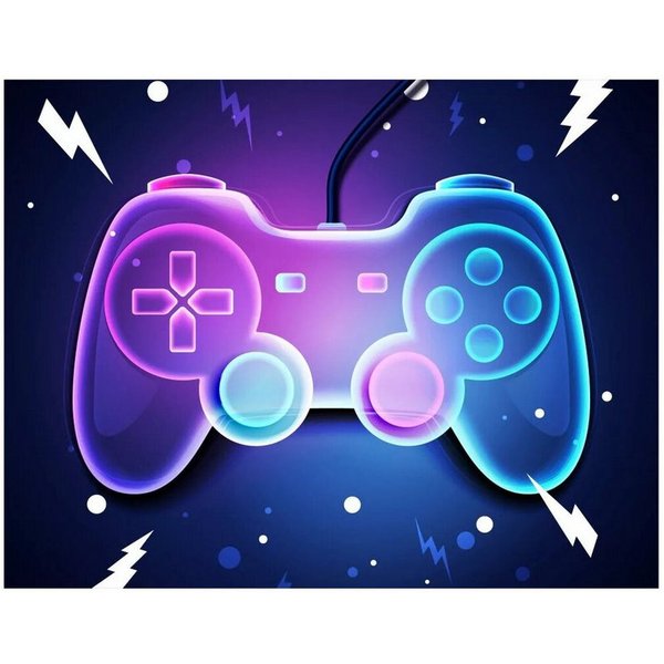 Wohndecke Gamer Fleecedecke 100x140cm, Wisam, Geschenkidee für Mädchen und Jungen