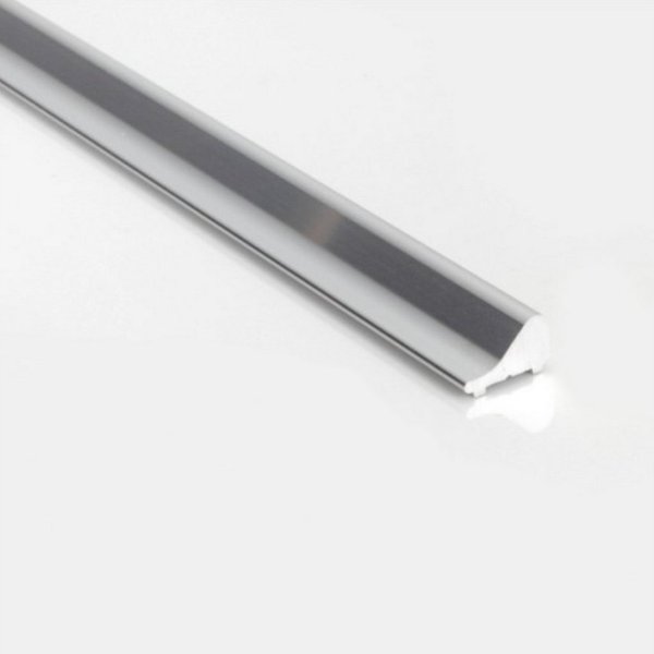 WITEN&NOCK Duschdichtung 100/120cm Aluminium Schwallleiste Schwallprofil Schwallschutzleiste, L: 100 cm, (1-St), Schwallschutz als Wasserabweiser für Duschkabin
