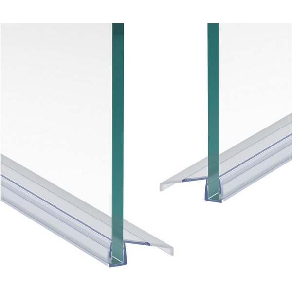 WITEN&NOCK Duschdichtung 2er Set Schiebetürdichtungen Wasserabweiser Dichtungsprofiler 5-6 mm, L: 50 cm