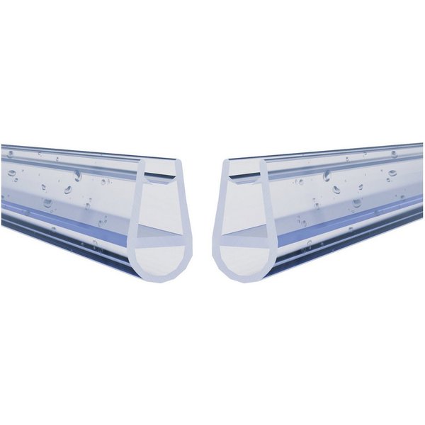 WITEN&NOCK Duschdichtung 5-6 mm Ersatzdichtung Ballondichtung Streifdichtung für Wasserabweiser, L: 60 cm, (2-St)