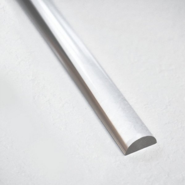 WITEN&NOCK Duschdichtung Acryldichtung Acrylstab Wasserabweiser Halbrundstab Schwallschutz, L: 80 cm, L: 80 - 200 cm