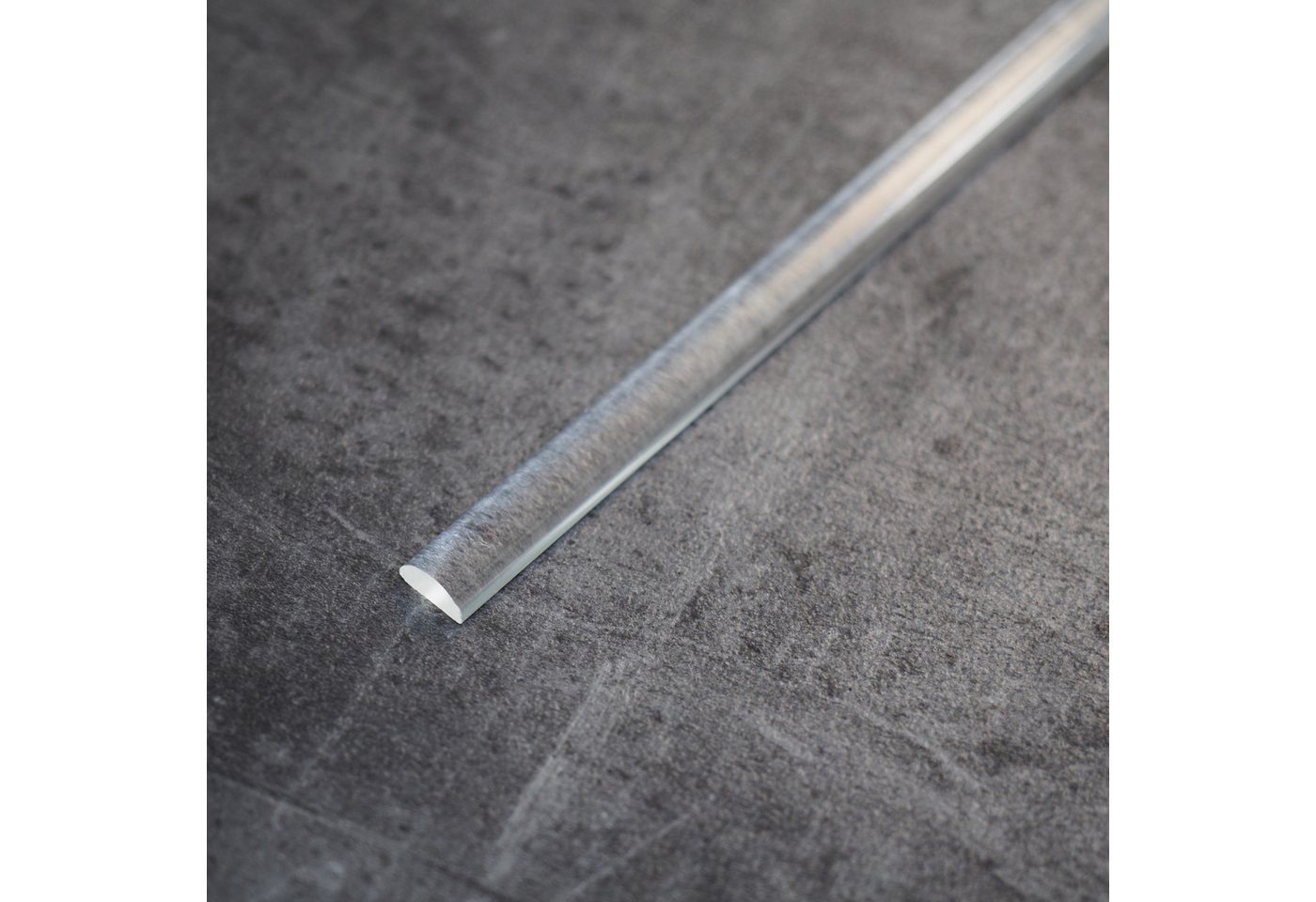 WITEN&NOCK Duschdichtung Acryldichtung Acrylstab Wasserabweiser Halbrundstab Schwallschutz, L: 80 cm, L: 80 - 200 cm – Bild 2 von 3