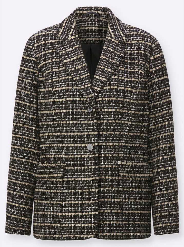 Witt Blusenblazer Bouclé-Blazer Langarm – Bild 4 von 4