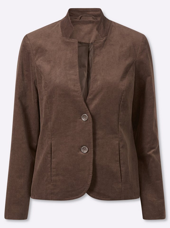 Witt Blusenblazer Cord-Blazer Langarm – Bild 2 von 5