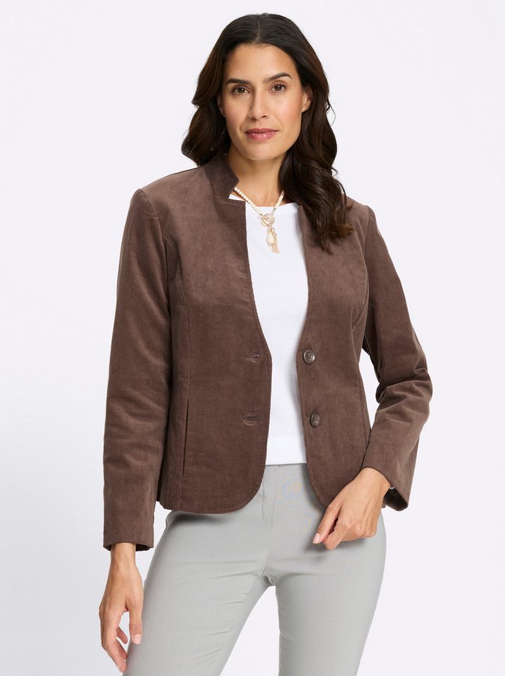 Witt Blusenblazer Cord-Blazer Langarm – Bild 4 von 5