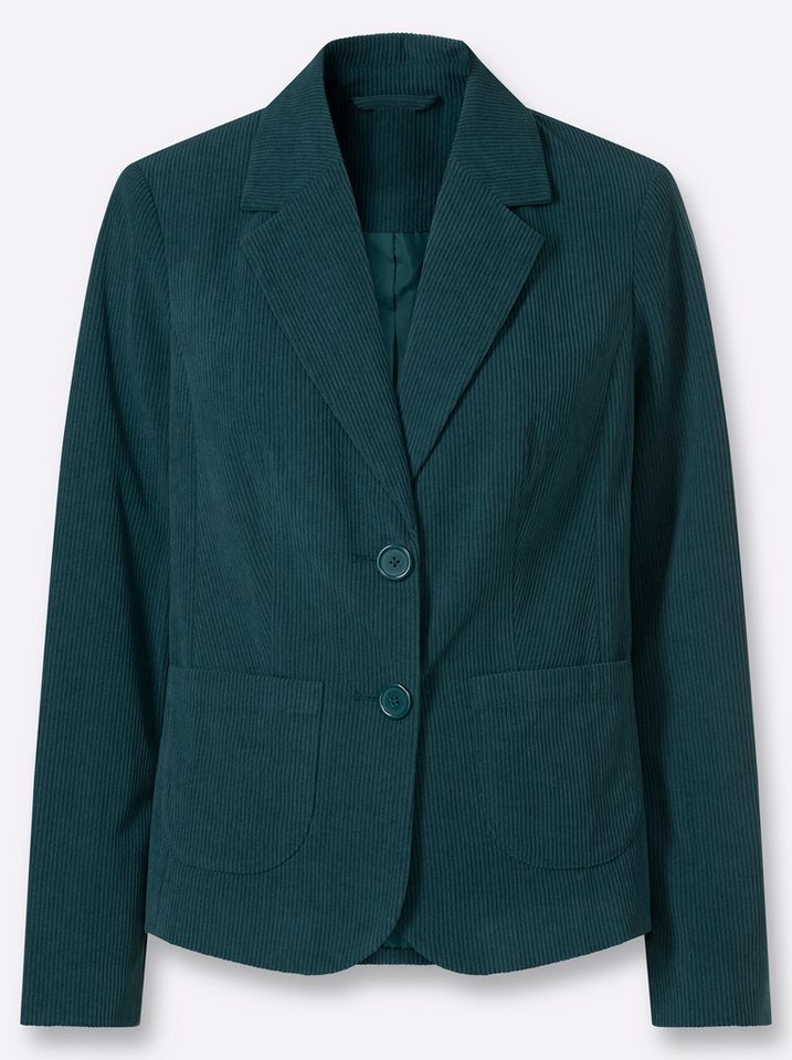 Witt Blusenblazer Cord-Blazer Langarm – Bild 3 von 5