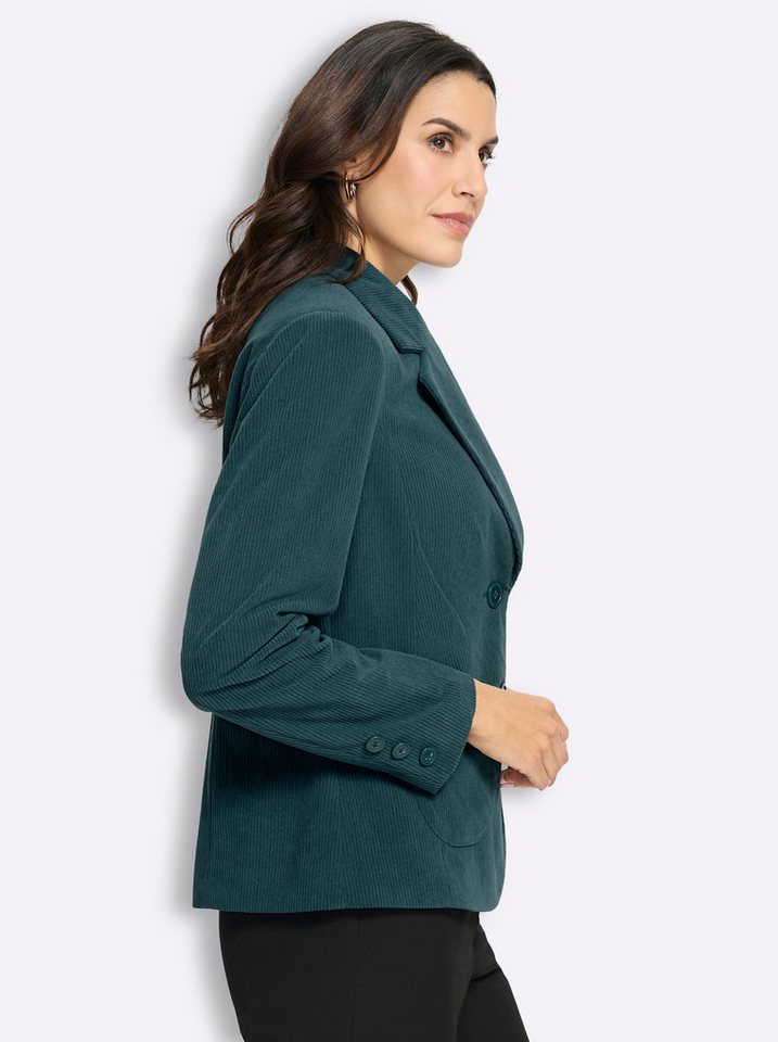 Witt Blusenblazer Cord-Blazer Langarm – Bild 4 von 5