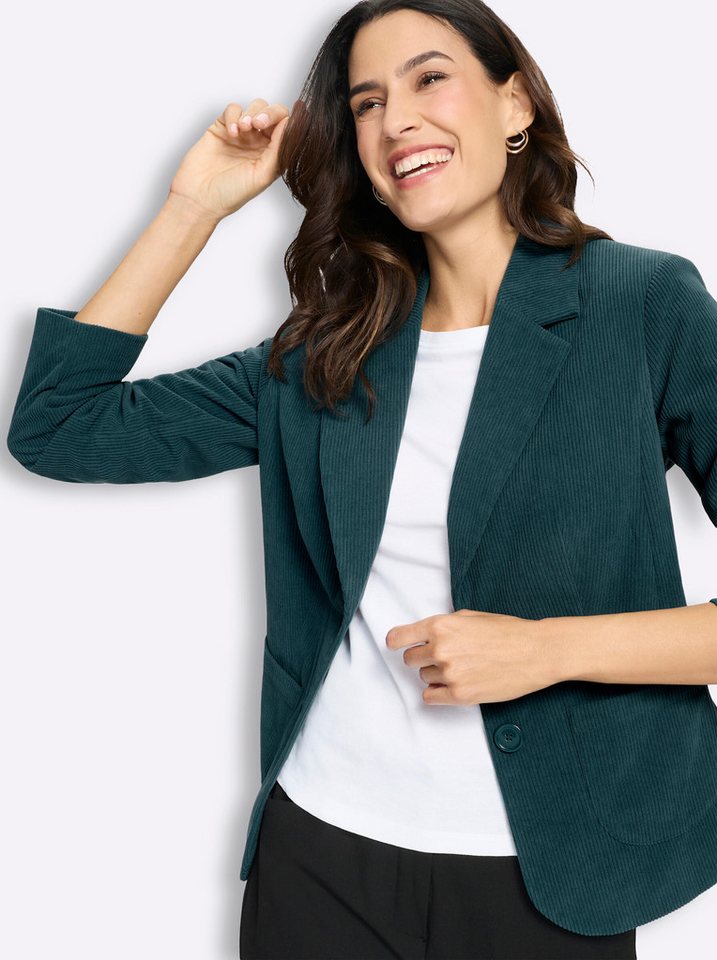 Witt Blusenblazer Cord-Blazer Langarm – Bild 5 von 5