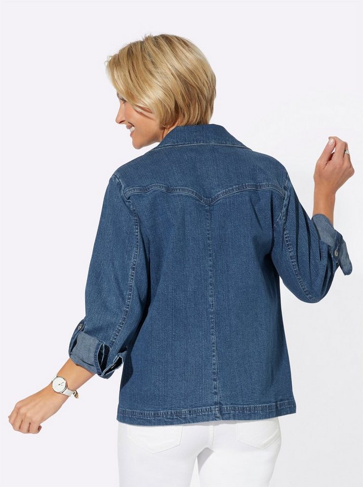 Witt Blusenblazer Jeans-Blazer Langarm – Bild 2 von 4