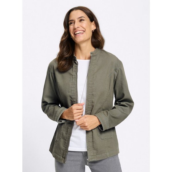 Witt Blusenblazer Jeans-Jacke Langarm