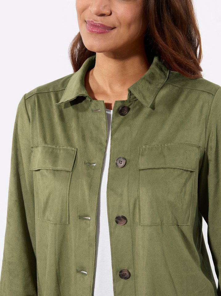 Witt Blusenblazer Lederimitat-Blazer Langarm – Bild 5 von 5