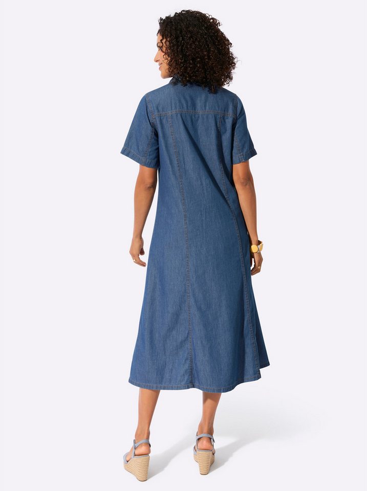 Witt Etuikleid Jeans-Kleid Kurzarm – Bild 2 von 5