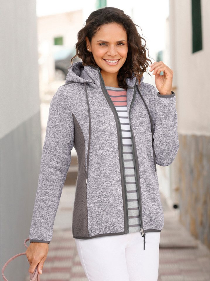 Witt Fleecejacke Strickfleece-Jacke Langarm – Bild 3 von 4