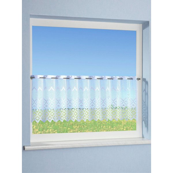 Witt Gardine Fensterbehang, Stangendurchzug, halbtransparent, Fensterbehang