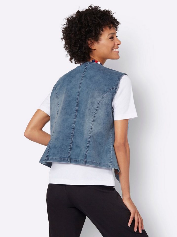 Witt Jerseyweste Jeans-Weste – Bild 2 von 3