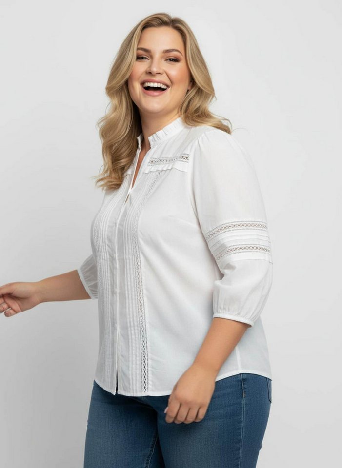 Witt Klassische Bluse Baumwoll-Bluse 3/4-Arm – Bild 2 von 5