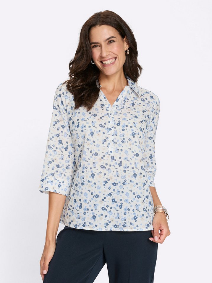 Witt Klassische Bluse Baumwoll-Bluse 3/4-Arm – Bild 2 von 5