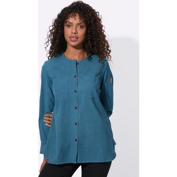 Witt Klassische Bluse Cord-Bluse Langarm