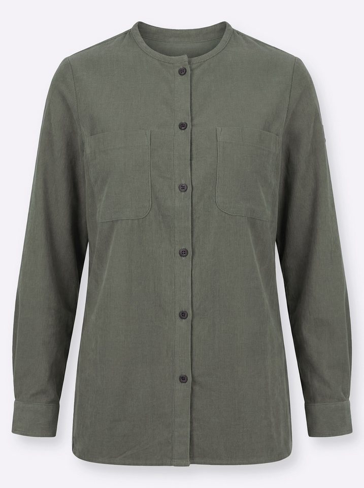 Witt Klassische Bluse Cord-Bluse Langarm – Bild 3 von 5