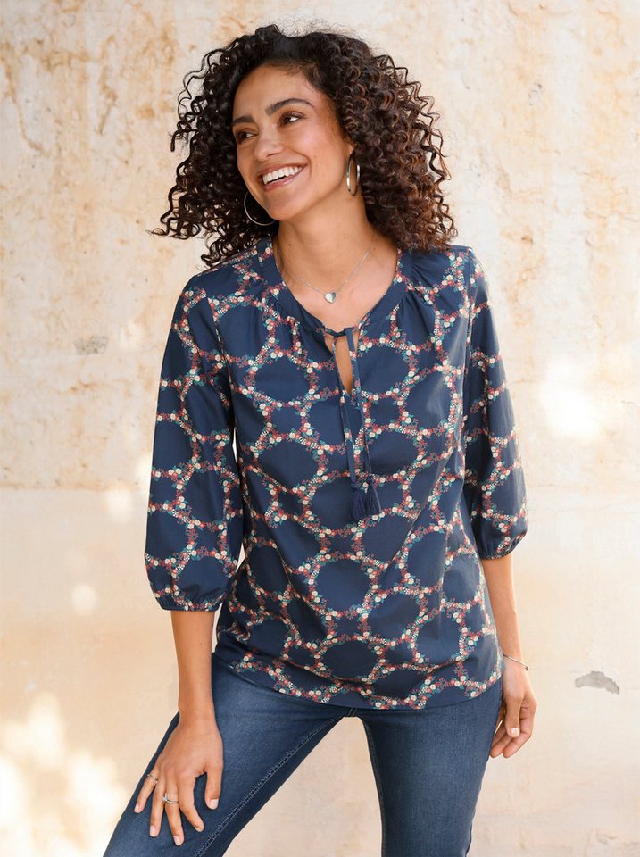Witt Klassische Bluse Druck-Bluse 3/4-Arm – Bild 3 von 5