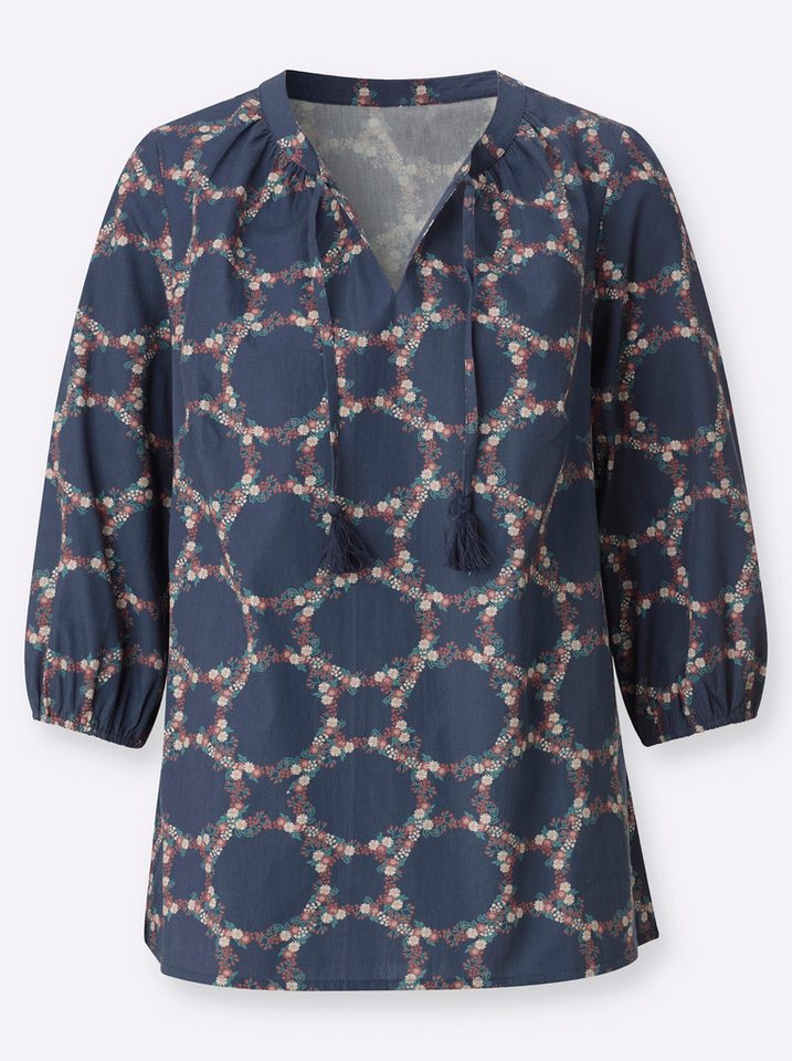 Witt Klassische Bluse Druck-Bluse 3/4-Arm – Bild 4 von 5