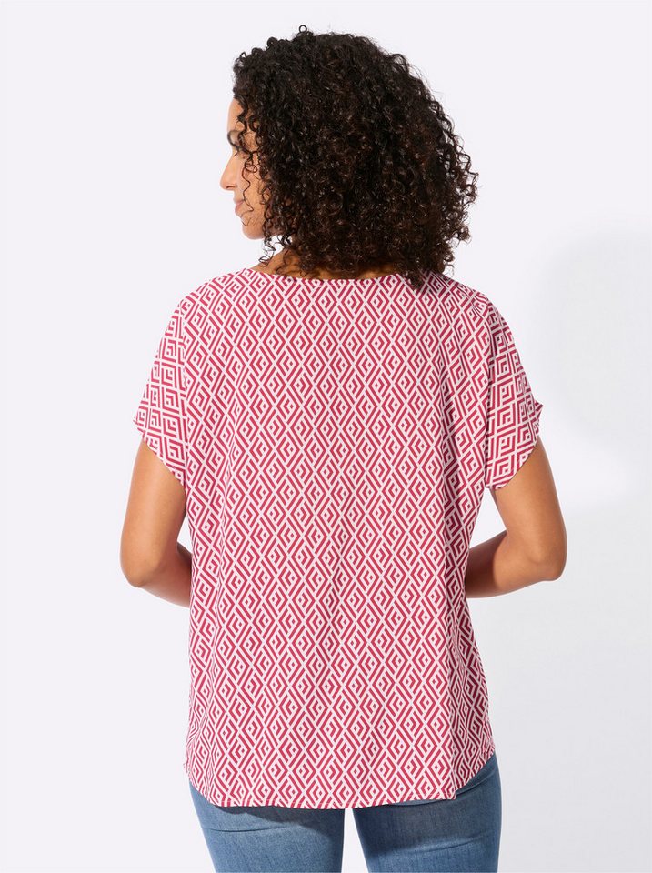 Witt Klassische Bluse Druck-Bluse Kurzarm – Bild 2 von 5