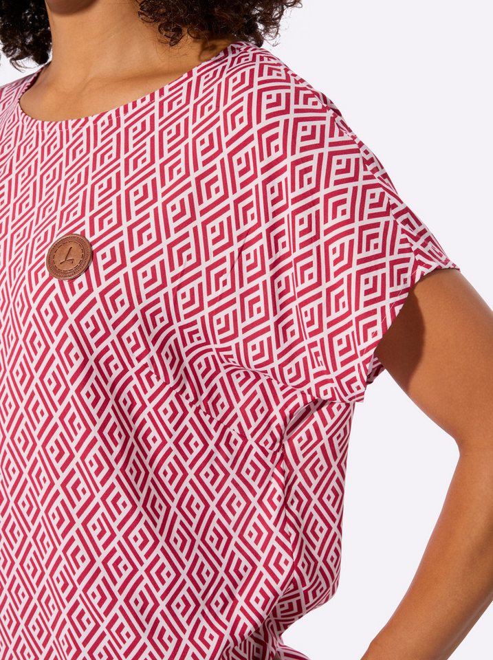 Witt Klassische Bluse Druck-Bluse Kurzarm – Bild 5 von 5