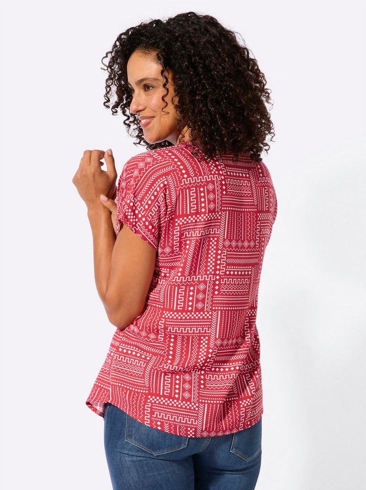 Witt Klassische Bluse Druck-Bluse Kurzarm – Bild 2 von 5