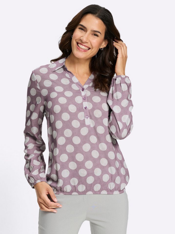 Witt Klassische Bluse Druck-Bluse Langarm – Bild 2 von 5