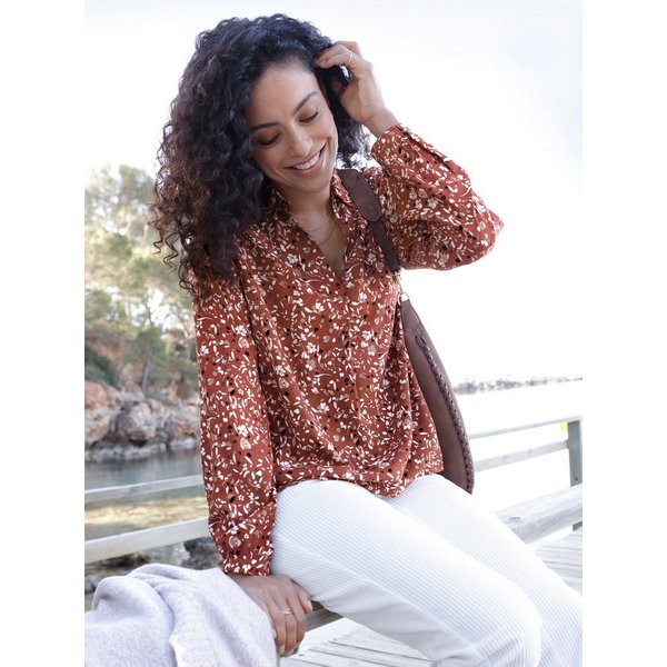 Witt Klassische Bluse Druckbluse Langarm