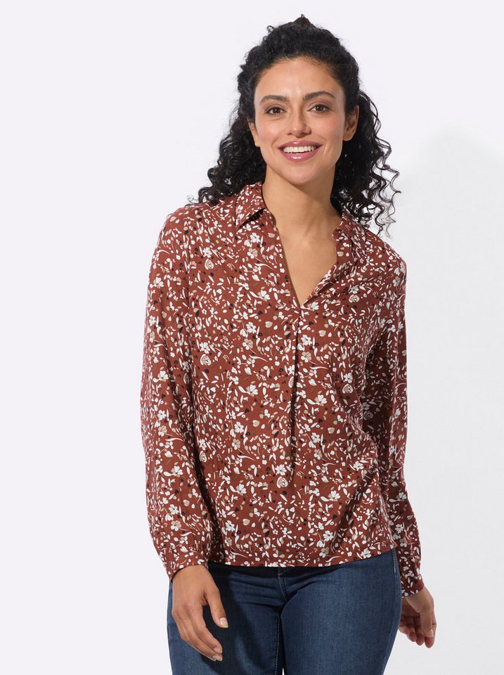 Witt Klassische Bluse Druckbluse Langarm – Bild 2 von 5