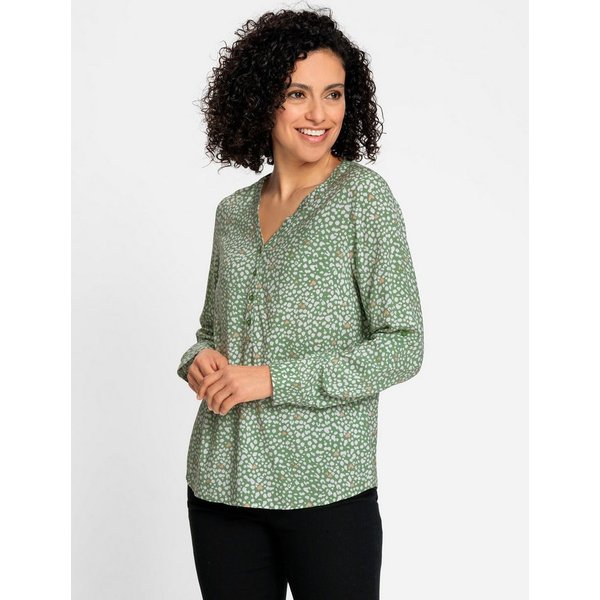 Witt Klassische Bluse Druckbluse Langarm