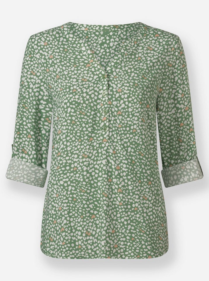 Witt Klassische Bluse Druckbluse Langarm – Bild 3 von 3