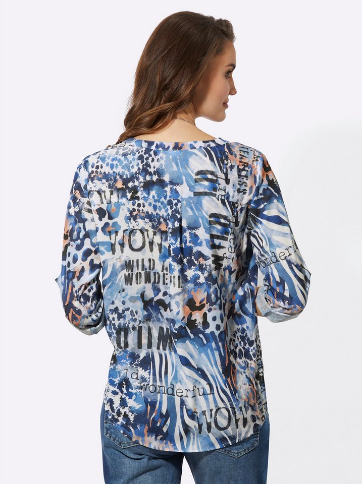 Witt Klassische Bluse Druckbluse Langarm – Bild 2 von 4