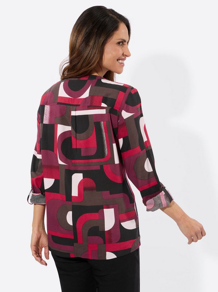 Witt Klassische Bluse Druckbluse Langarm – Bild 2 von 5