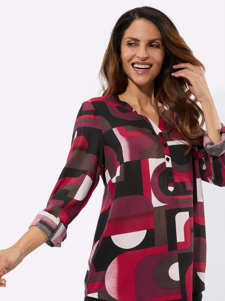 Witt Klassische Bluse Druckbluse Langarm – Bild 5 von 5